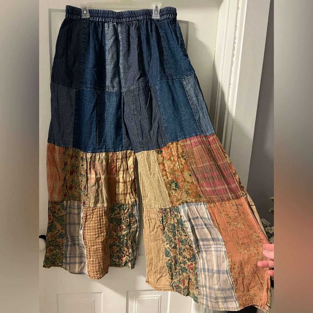 Young Threads Patchwork Wide Leg Pants - image 3